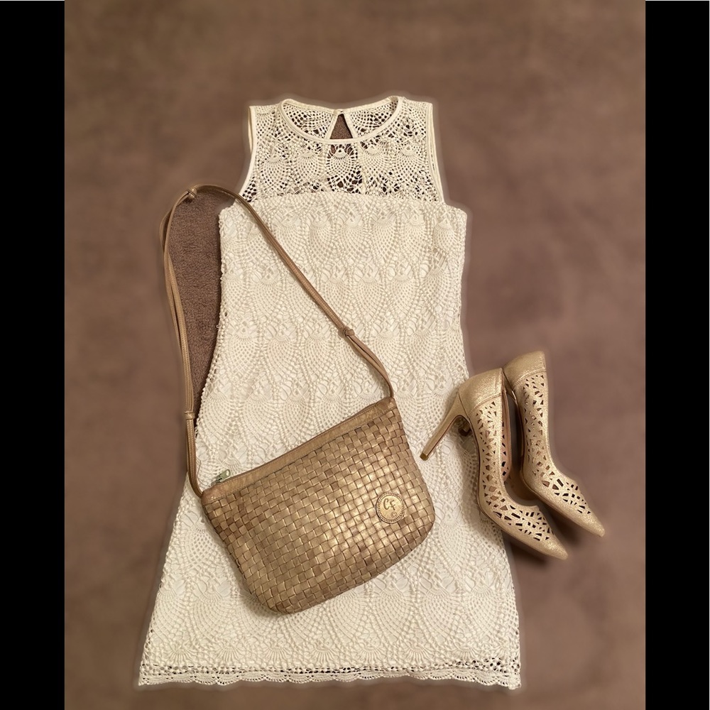 Trina Turk White Lace Mini Dress